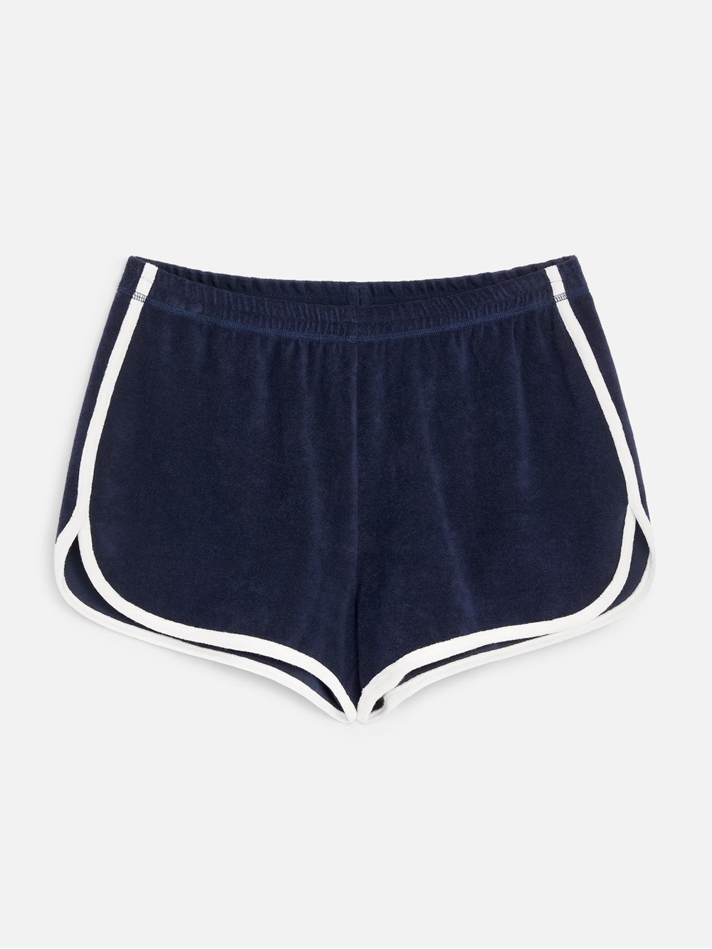 NWT Arket Navy / White Trim Toweling Shorts